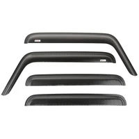 Window Visors Carbon Fiber 4Door 07-18 Jeep Wrangler
