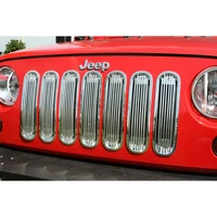 Billet Grille Insert Polished Alum 07-18 Jeep Wrangler