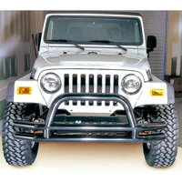 3-In Dbl Tube Front Bumper w/ Hoop 76-06 CJ / Jeep Wrangler