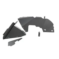 Inner Fender Liners Frnt Aluminum Black 18-20 Jeep Wrangler JL