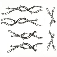 Side Decals Pair Barbed Wire 07-18 Jeep Wrangler