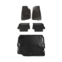Floor Liner Kit Black F/R/Full Cargo 18-20 Jeep Wrangler JL 2Dr