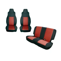 Seat Cover Kit Black/Red 97-02 Jeep Wrangler TJ