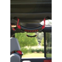 Rear Side Grab Handles Red 07-18 Jeep Wrangler Unlimited JK