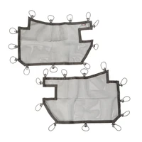 Tube Door Covers Front Pair Black 07-18 Jeep Wrangler JK/JKU