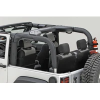 Roll Bar Cover Black Vinyl 07-18 Jeep Wrangler JK