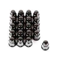 Wheel Lug Nut Set of 20 Black 1/2-20