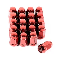 Wheel Lug Nut Set of 20 Red 1/2-20