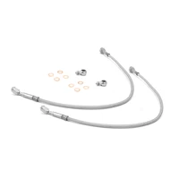 Front Brake Hoses Stainless 97-06 Jeep Wrangler TJ