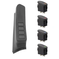 A-Pillar 4 Switch Pod Black RHD 11-18 Jeep Wrangler JK