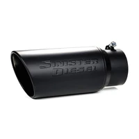Black Ceramic Coated Stainless Steel Exhaust Tip (4in to 6in)