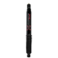 Black MAX Shock Absorber w/Black Boot 28.75 Inch Extended 16.5 Inch Collapsed 94-12 Ram 3500 94-12 Ram 2500 14-18 Ram 2500 05-17 Ford F-350 Super