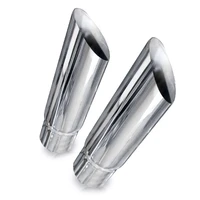 Slash Cut Exhaust Tips 3in ID Inlet