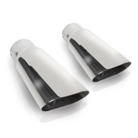 Flat Oval Exhaust Tips 3in Inlet (priced per pair)