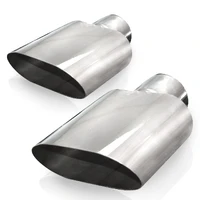 Big Oval Exhaust Tips 3in Inlet (priced per pair)