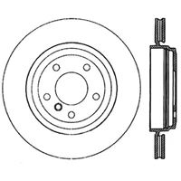 StopTech Sport Slotted (CRYO) 01-06 BMW 330Ci Rear Right Rotor