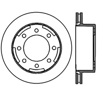 StopTech Power Slot 03-06/08-09 Chevy Avalanche 2500 / 00-09 Yukon Rear Left Slotted Cryo Rotor