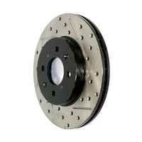 StopTech 2013+ BMW F30 3-Series Left Slotted & Drilled Sport Brake Rotor - Rear