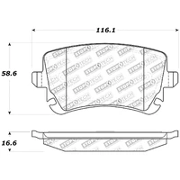 StopTech Performance 07-09 Audi RS4 Rear Pads