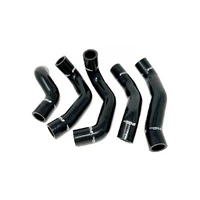 Torque Solution 13-17 Hyundai Veloster 1.6 Turbo Silicone Radiator Hose Kit - Black