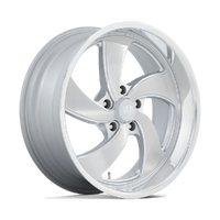 Desperado U134 20x8 5x120.65 +1mm Silver Brushed Milled Diamond Cut