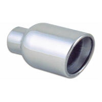 4.00" Outlet O.D. Stainless Steel Tip - Double Wall Angle Cut 3.00" Inlet I.D.