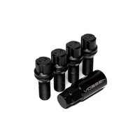 30mm Lock Bolt - 14x1.5 - 17mm Hex - Cone Seat - Black (Set of 4)