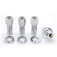 Open End Lug Nuts w/ Centered Washers 1/2in. RH - 4pk