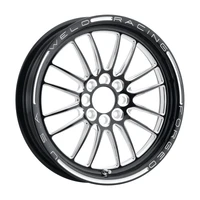 Tuner Import 15x3.5 / 4x100mm BP / 2.25in. BS 1-Piece Black Wheel