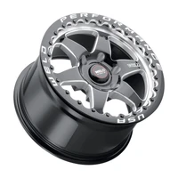 S909 15x10 Ventura 6 Beadlock 6x139.7 ET38 BS7.00 Gloss BLK MIL DIA 106.1