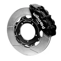 69-89 Porsche 911 Front Superlite Brake Kit 3.5in MT Drilled & Slotted Face - Red