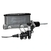HV Tandem M/C Kit w L/H Bracket & Prop Valve - 15/16in Bore Black-W/Pushrod