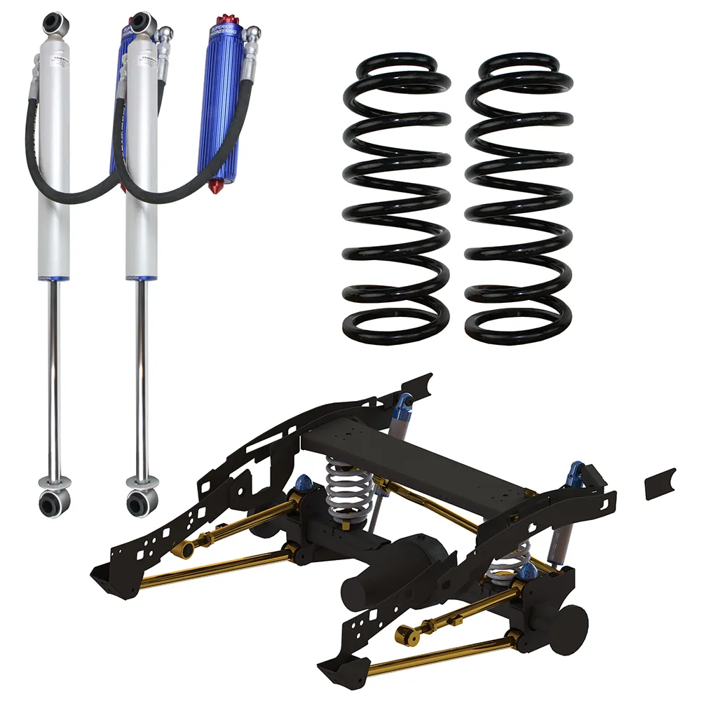 Superior Weld In Coil Conversion VSB14 Approved w/Remote Reservoir Shocks (Rear Only) Suitable For Toyota Hilux Vigo 2005-15 - SUP-RR-VIGOCOIL2-KIT-RO
