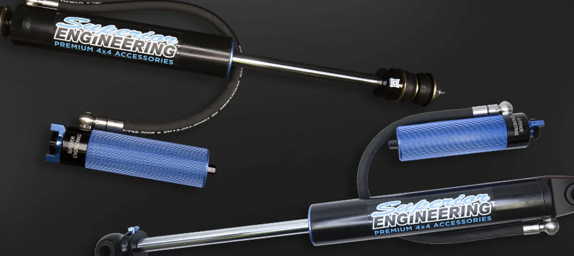 Superior 3 Way Adjustable 2.5 Monotube Remote Reservoir Black Series Shock
