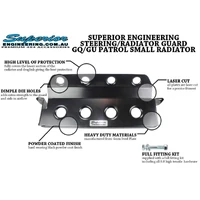 Steering and Radiator Guard Suitable For Nissan Patrol GQ/GU (Small Radiator) - UGRD-B-PTR20-A