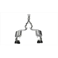 2015-2017 Ford Mustang GT 5.0 3in Cat Back Exhaust Black Quad Tips (Xtreme)