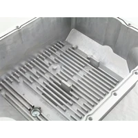 Transmission Pan (Black); Ford Diesel Trucks 03-10 V8-6.0/6.4L