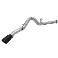 MACHForce XP Exhaust 5in DPF-Back Stainless Steel Exht 2015 Ford Turbo Diesel V8 6.7L Black Tip