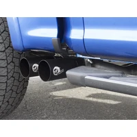 Rebel Exhausts 3in SS Cat-Back EcoBoost V6 2.7/ 5.0L w/ Black Tips (F-150 15-16)