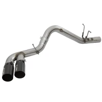 Victory Series 4in 409-SS DPF-Back Exhaust w/ Dual Black Tips 2017 GM Duramax V8-6.6L(td) L5P
