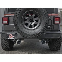 Rebel Series 2.5in 409 SS Cat-Back Exhaust w/ Black Tips (Wrangler 18-19)