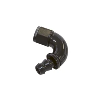 510 Series Full Flow Tight Radius Push Lok 120 Deg Hose End -4AN - Blue