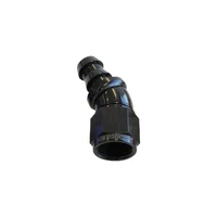 510 Series Full Flow Tight Radius Push Lok 30 Deg Hose End -6AN - Blue