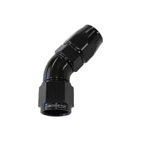 45 Deg -6AN Full Flow Teflon Hose End - Blue - 1 Piece