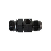-10ORB To -10AN Extension With 1/8" Port - Blue