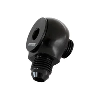 90 Deg Low Profile -8ORB to -6AN Male Adapter - Blue