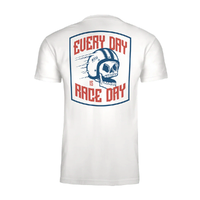 Tee Every Day Race Day - White