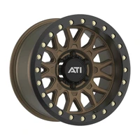 AT-01 17X8.5 Hybrid Beadlock Wheel - 5X150 -25 Black Hardware Kit (No ring) - Bronze
