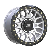 AT-01 17X8.5 Hybrid Beadlock Wheel - 6X139.7 -20 Black Hardware Kit (No ring) - Machined