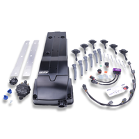 Ford Barra Billet Rocker Cover and Integrated Coil kit Small Bore Coupling / Billet cover kit with coil's and stalk's / Purple